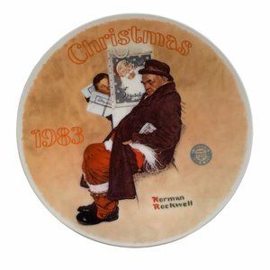 Edwin M. Knowles "Santa in the Subway" Plate